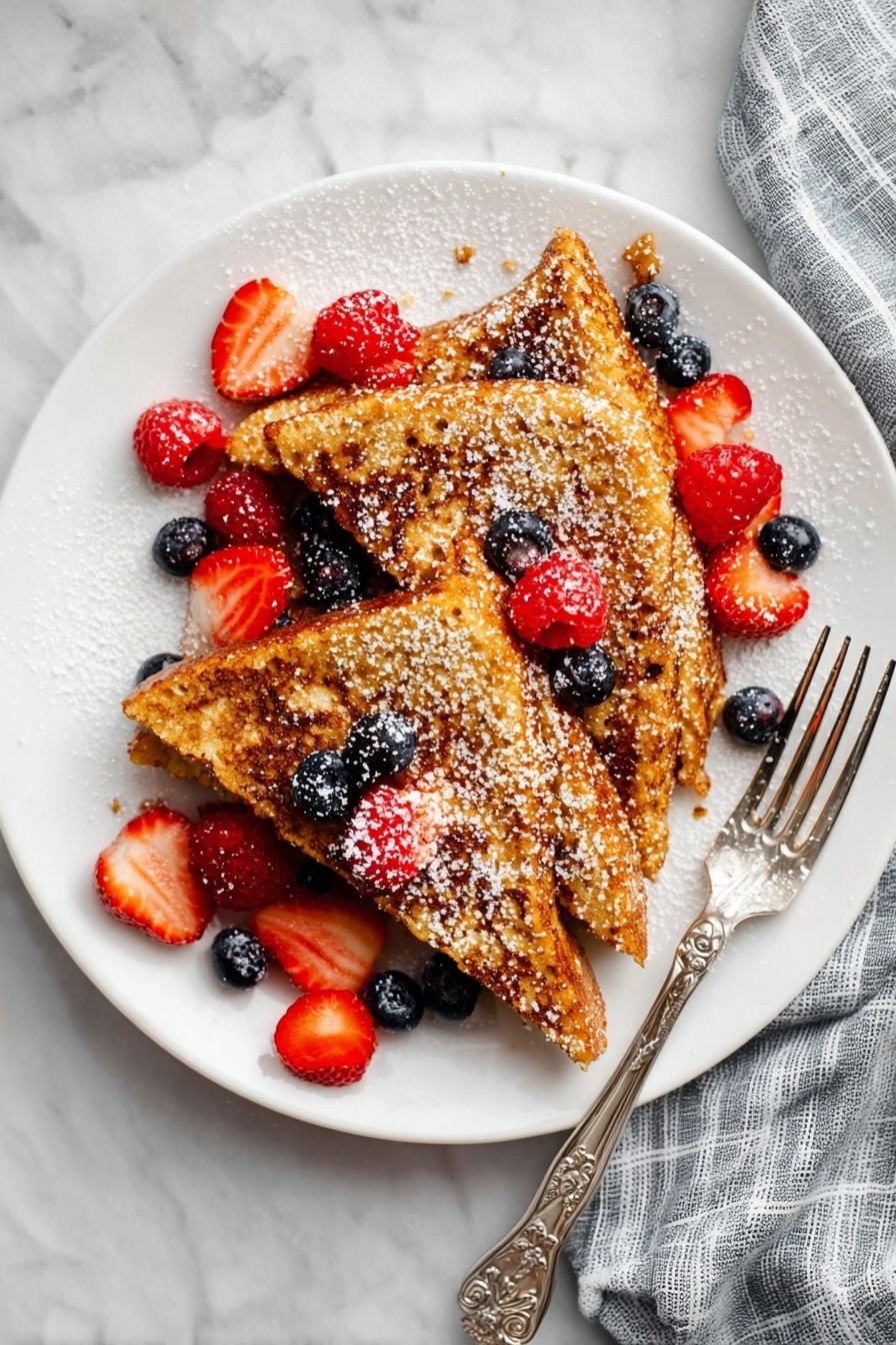 Crunchy Cornflake French Toast - Serving Suggestion