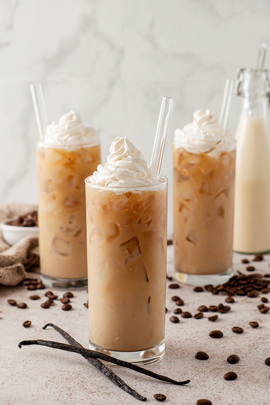 vanilla iced coffee - Recipe Image