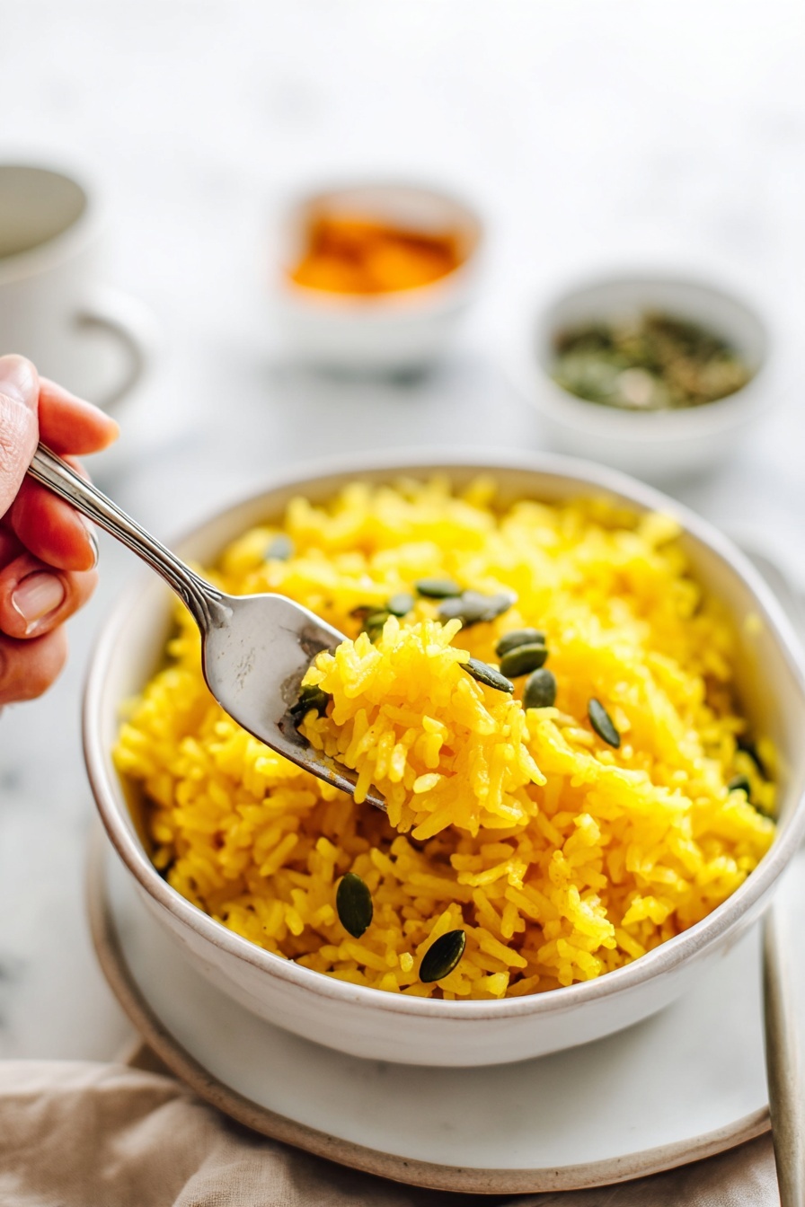 creamy pumpkin rice - Serving Suggestion