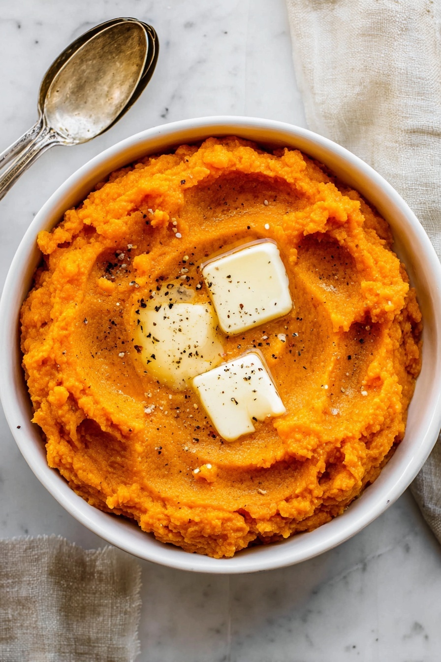 creamy mashed sweet potatoes - Recipe Image