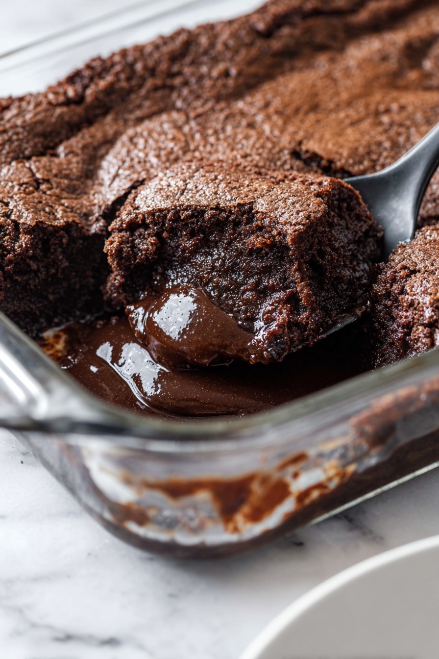 Chocolate Cobbler - Serving Suggestion