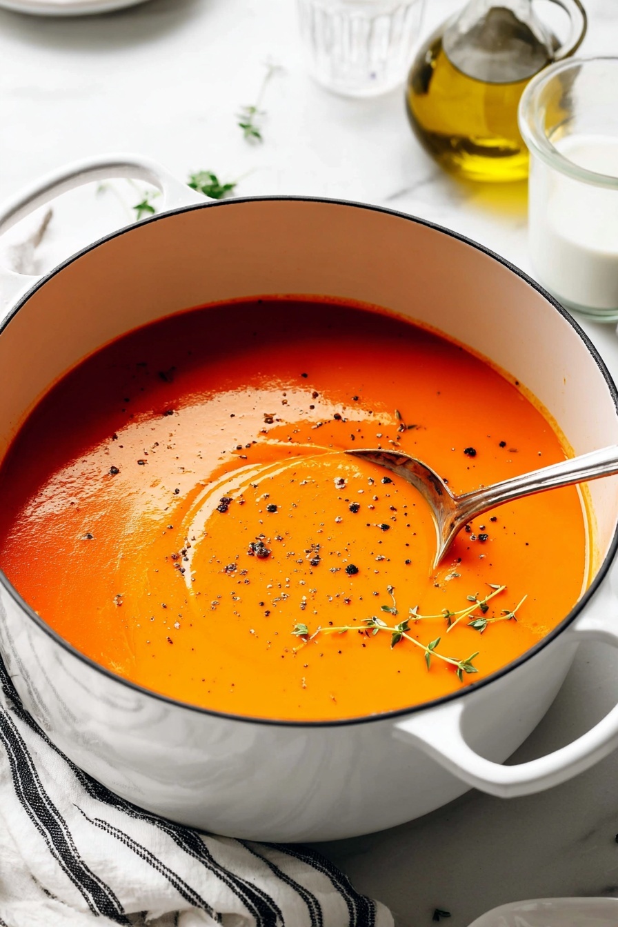 creamy tomato soup - Recipe Image