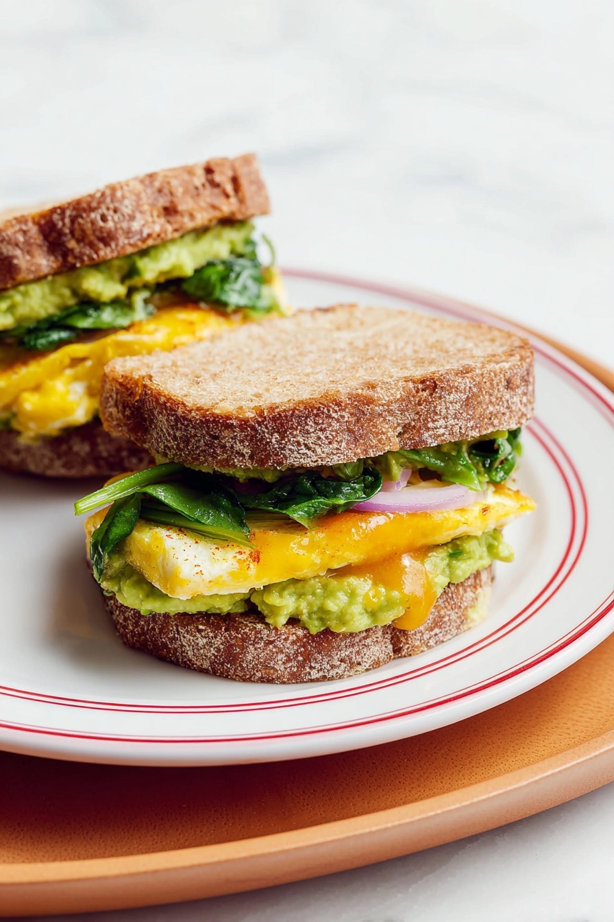 Veggie Breakfast Sandwich - Serving Suggestion