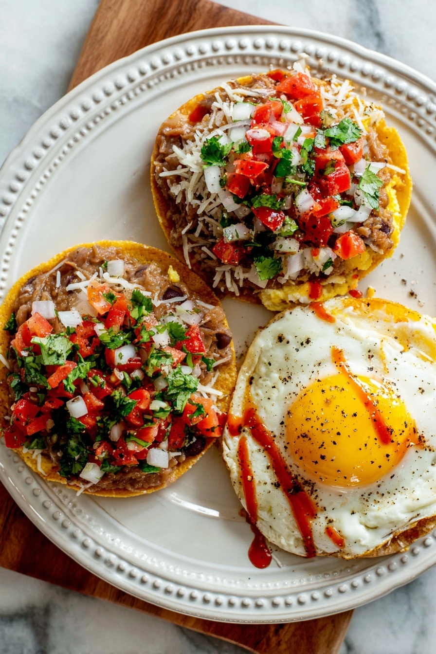 crispy breakfast tostadas - Serving Suggestion