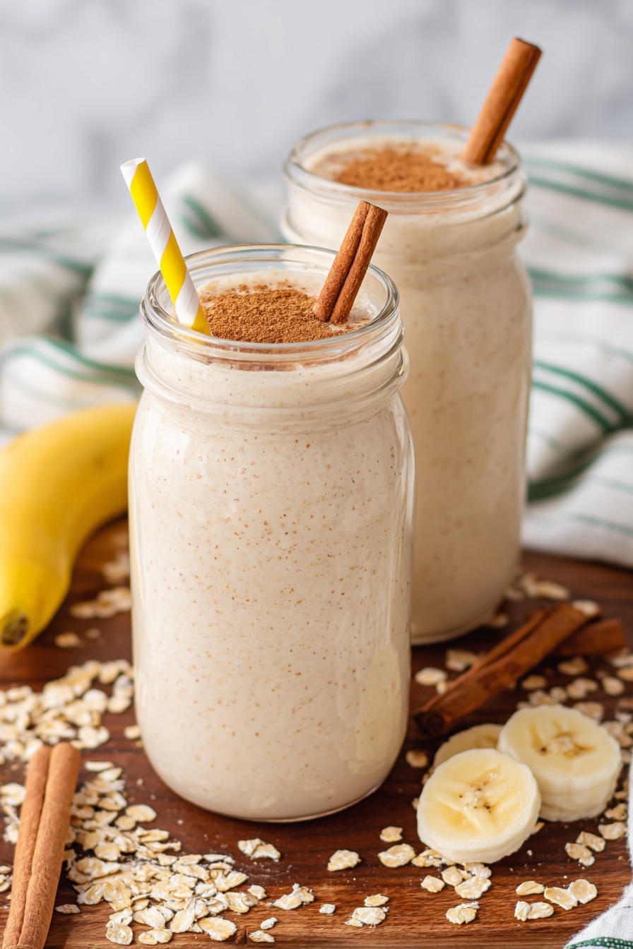 banana bread smoothie - Recipe Image
