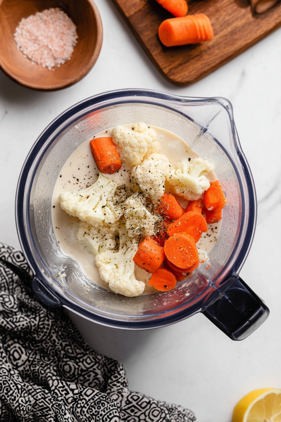 savory cauliflower smoothie - Recipe Image