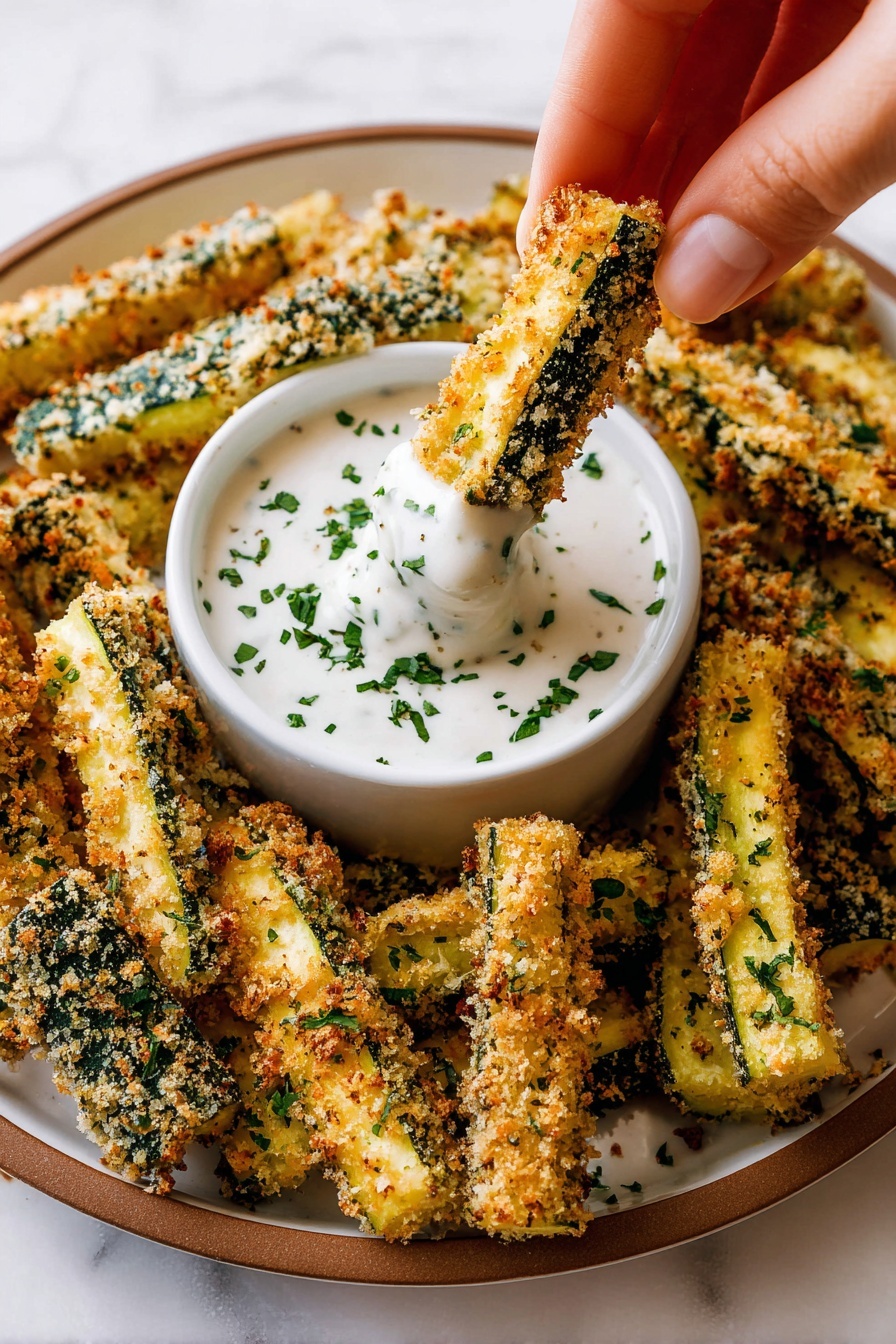 zucchini fries - Serving Suggestion