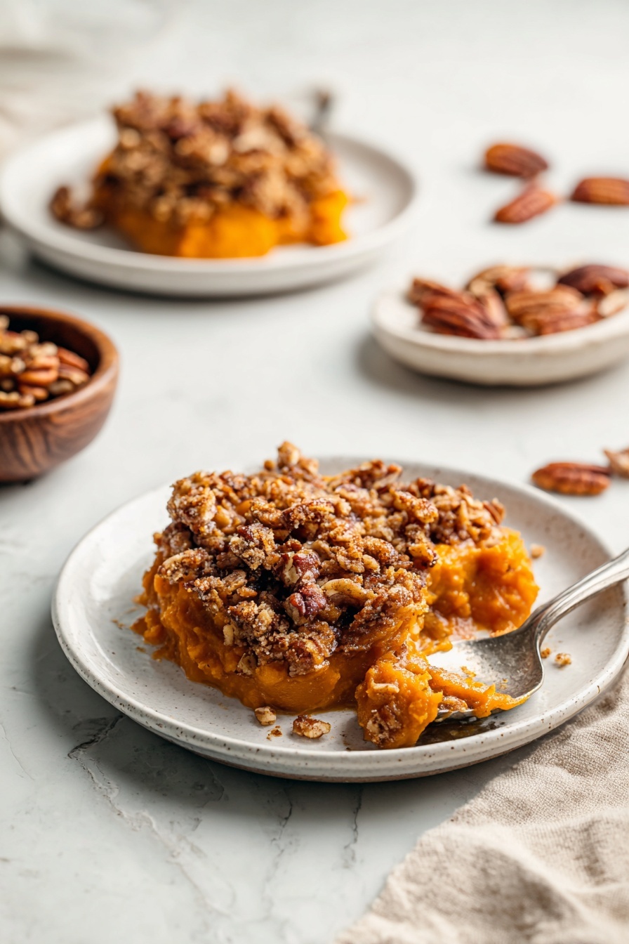 Sweet Potato Casserole - Serving Suggestion