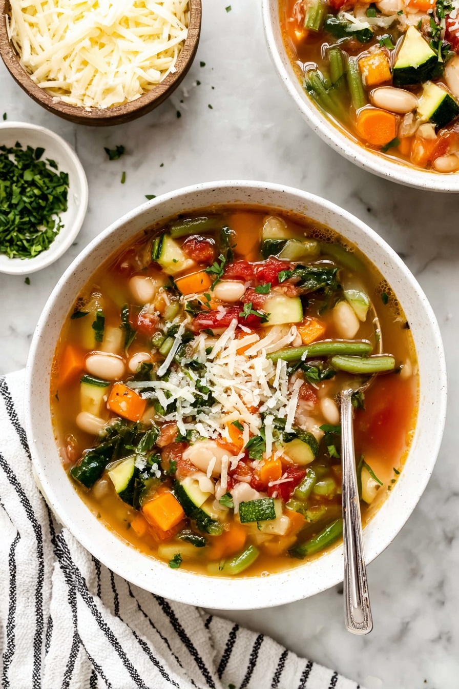 vegetable minestrone - Serving Suggestion