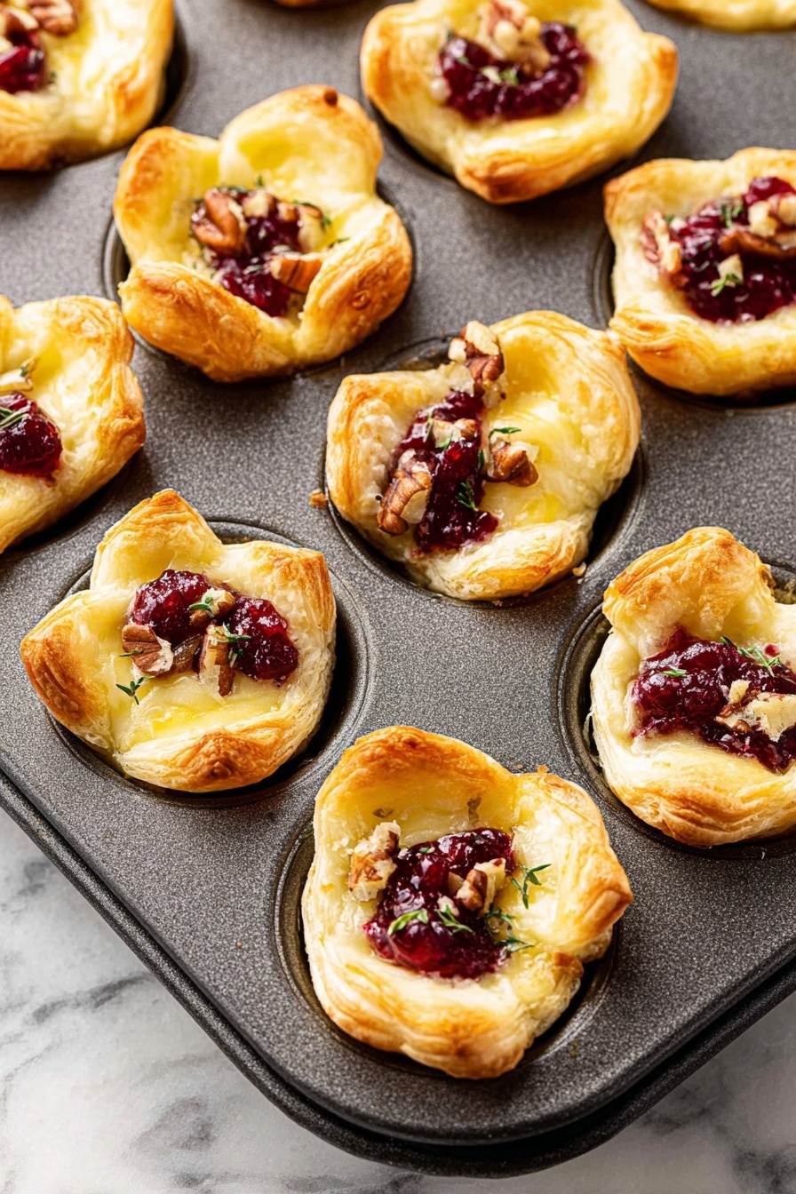 cranberry brie bites - Recipe Image