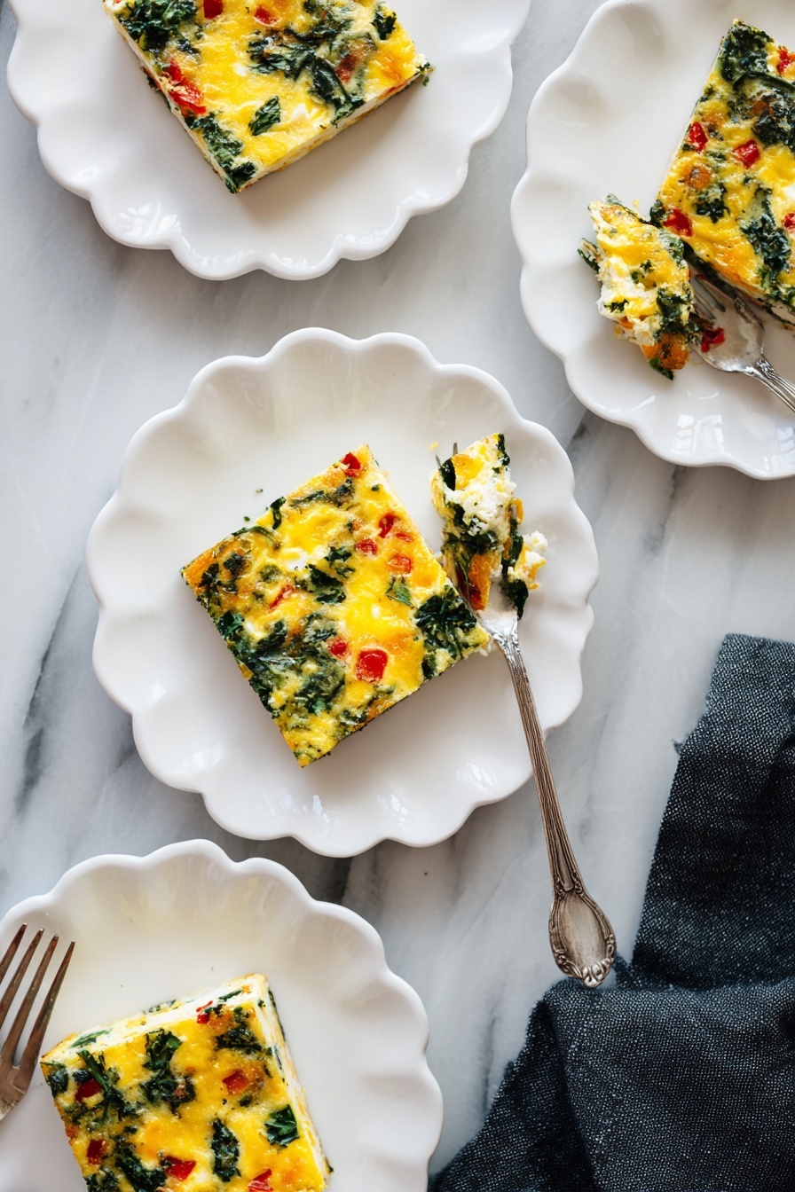 healthy breakfast egg casserole - Serving Suggestion