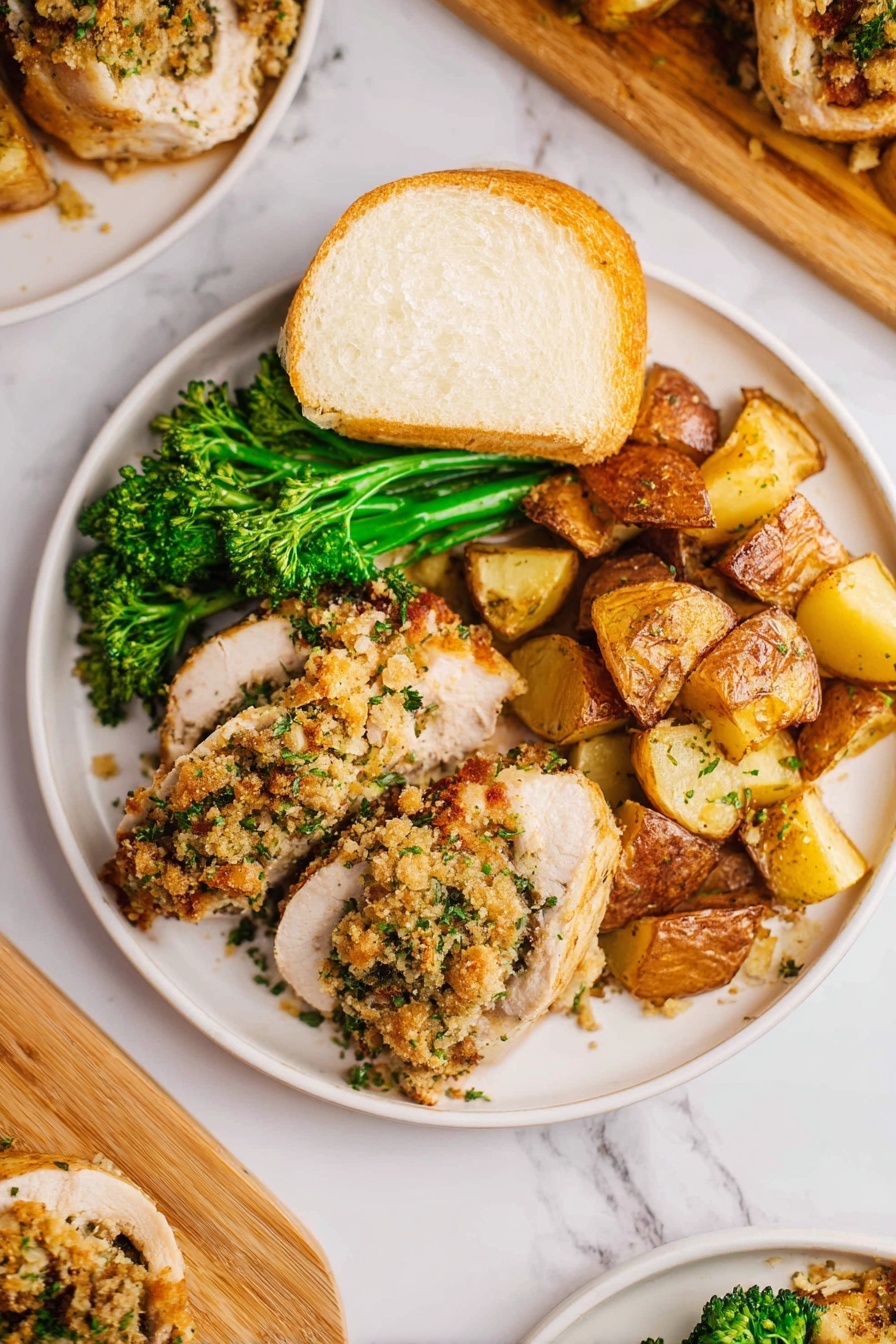 stuffed chicken breasts - Serving Suggestion