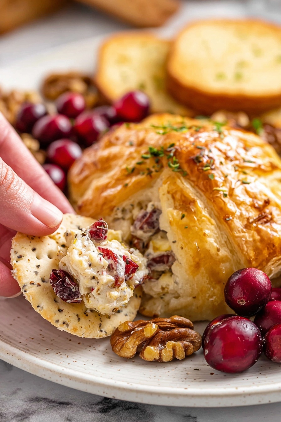 Baked Brie - Serving Suggestion