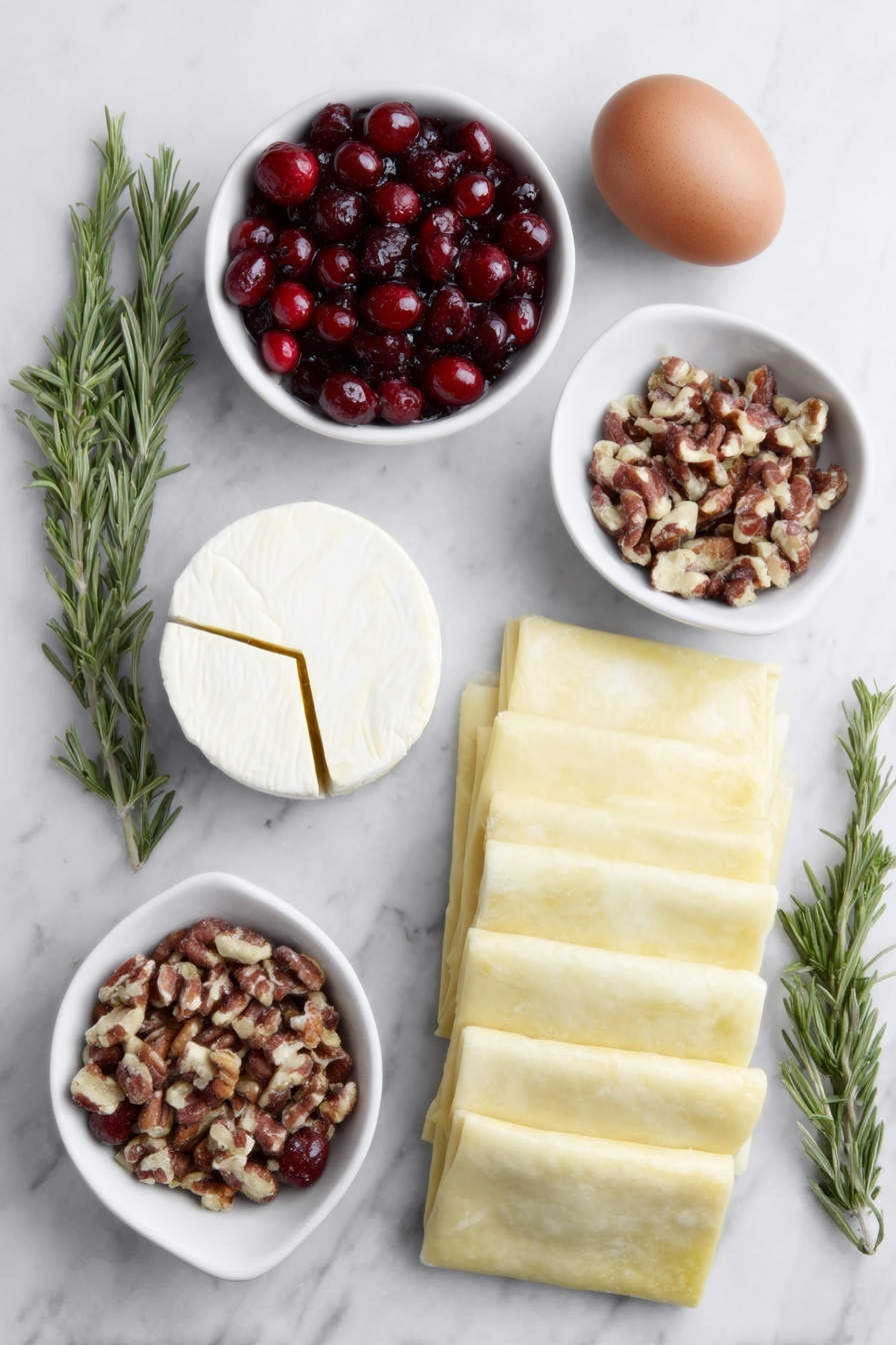 cranberry brie bites - Recipe Image