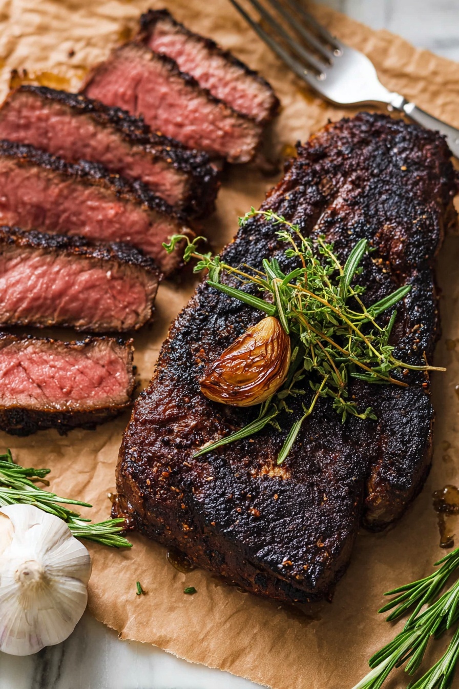 garlic butter steak - Recipe Image