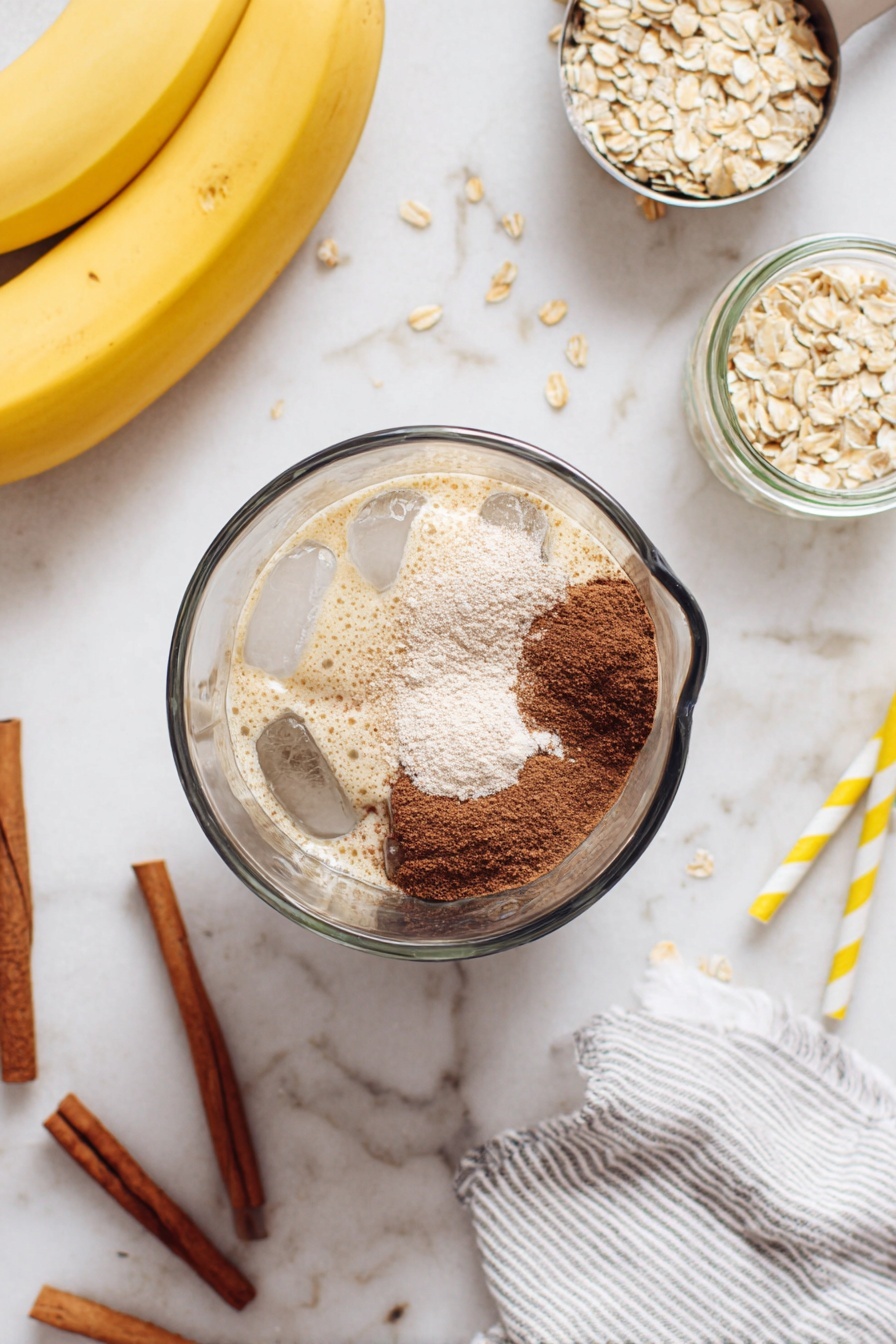 banana bread smoothie - Recipe Image