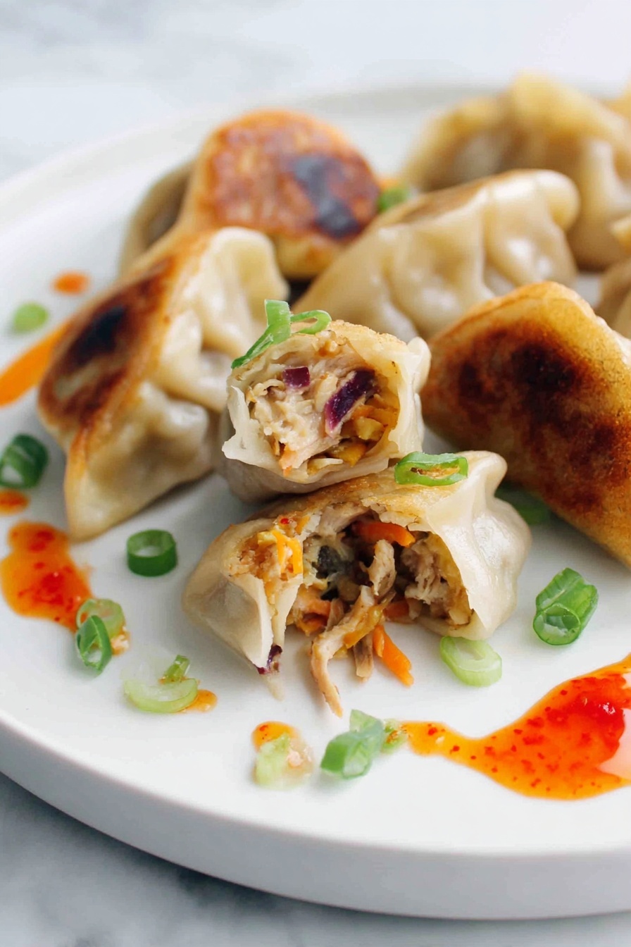 vegetable tofu dumplings - Serving Suggestion