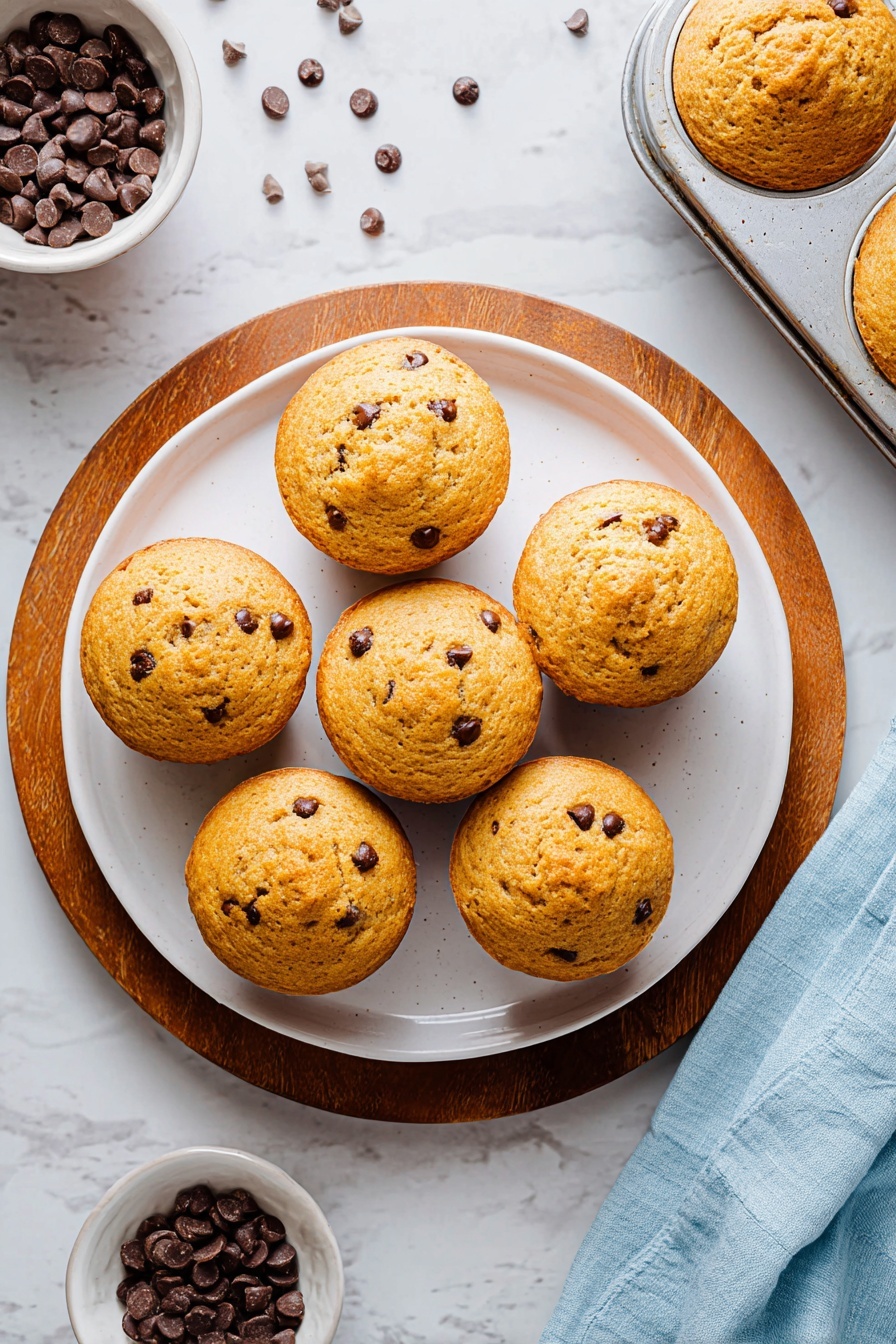 whole wheat chocolate chip muffins - Recipe Image