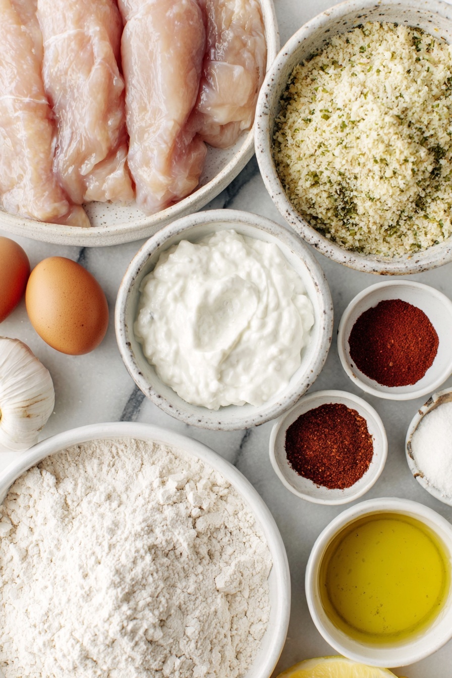 oven baked chicken tenders - Recipe Image
